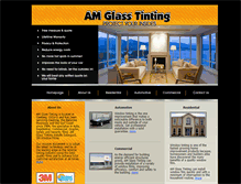 Tablet Screenshot of amglasstinting.com.au